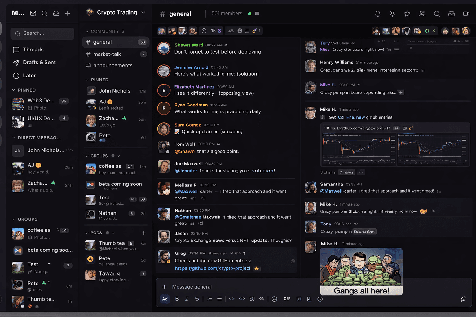 Replyd App Interface